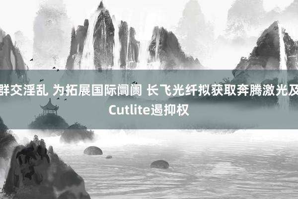 群交淫乱 为拓展国际阛阓 长飞光纤拟获取奔腾激光及Cutlite遏抑权