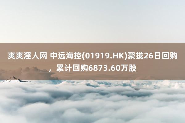爽爽淫人网 中远海控(01919.HK)聚拢26日回购，累计回购6873.60万股