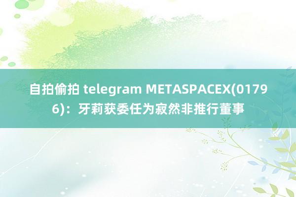 自拍偷拍 telegram METASPACEX(01796)：牙莉获委任为寂然非推行董事